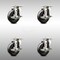 Service Caster 4 Inch 316SS Soft Rubber Wheel Swivel Top Plate Caster Set with Brake SCC SCC-SS31620S414-SRS-TLB-4 - alternate 1